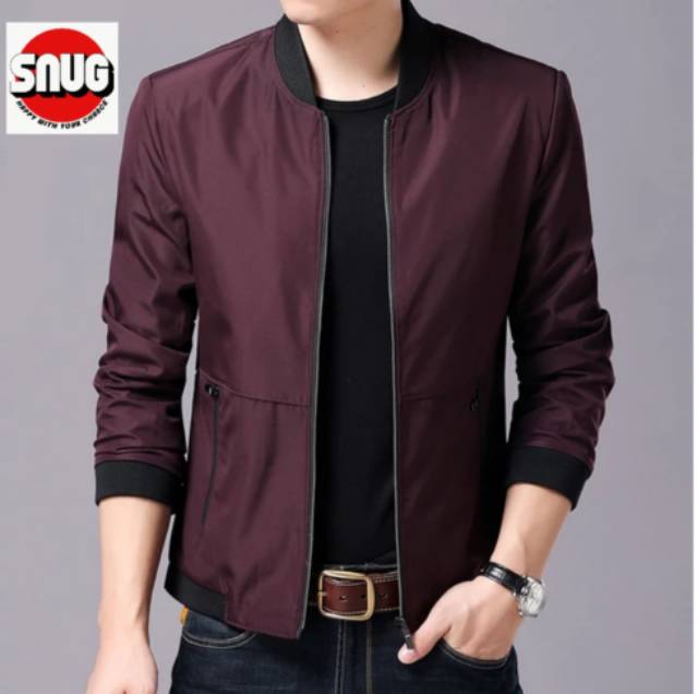 Jaket bomber slimfit jaket bomber casual jaket pria