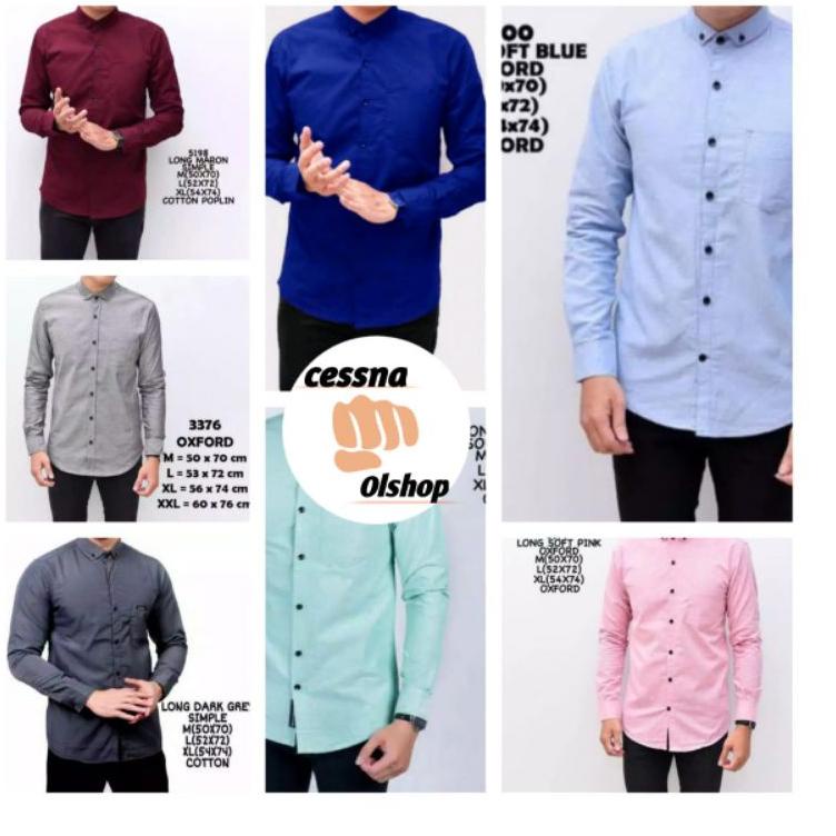 Super Promo / P6JND kemeja pria polos lengan panjang, kemeja polos, kemeja pria polos, hem polos, he