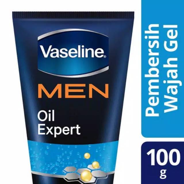 Vaseline men gel oil expert facial wash 100gr