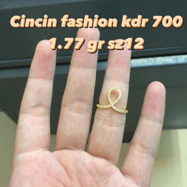 Cincin emas asli fashion kadar 700