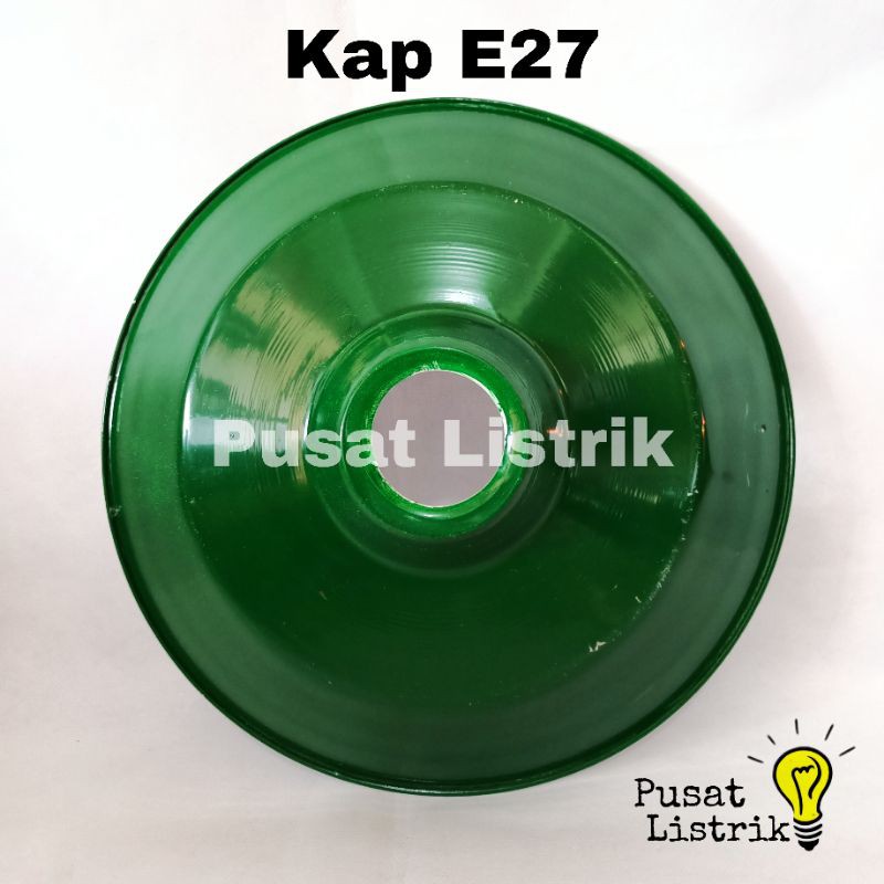 Fitting Lampu Gantung e27 Kap WD Lampu Gantung Hijau e27 Fitting &amp; Kap WD e27