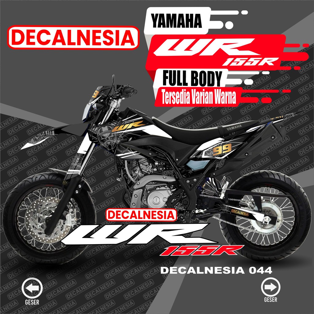 Jual Decal Stiker WR155 Motor Yamaha Sticker Dekal WR 155 R Modifikasi Variasi Supermoto Variasi FullBody Indonesia Shopee Indonesia