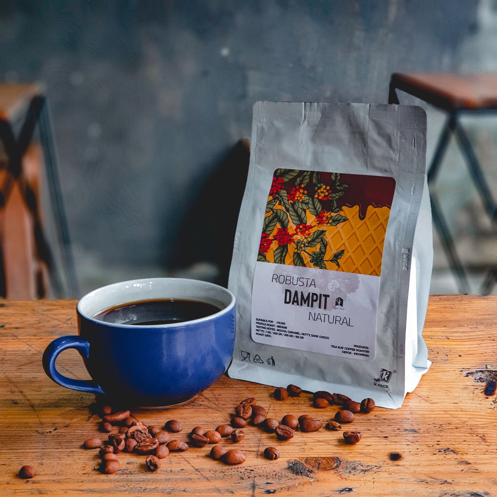 

KOPI ROBUSTA DAMPIT - SINGLE ORIGIN BIJI KOPI / BUBUK - 1 KG