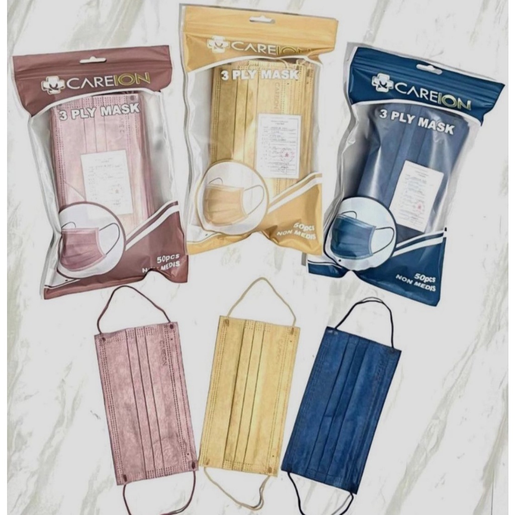 Masker Earloop Careion 3Ply | Masker Careion Warna