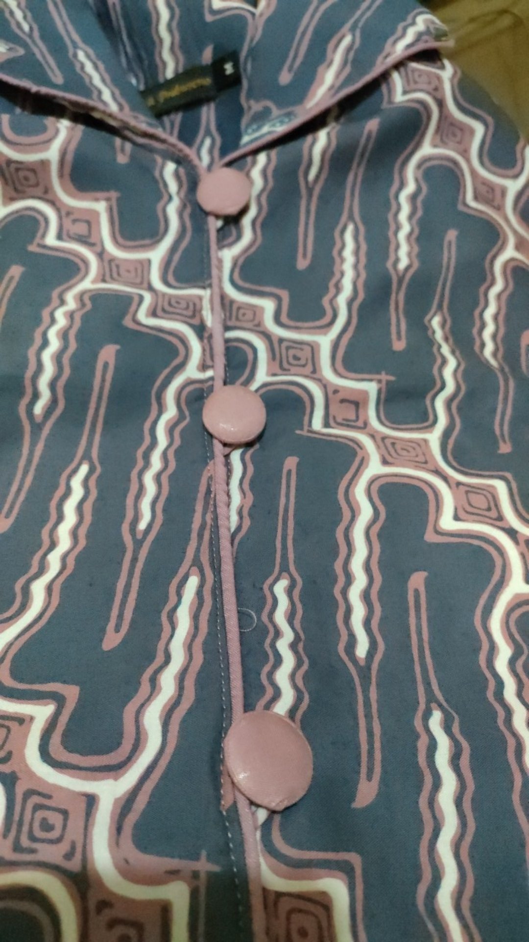 Tunik Sabrina Batik Cap Wanita Atasan Tunik Modern Lengan Panjang Baju Seragam Kantor Premium