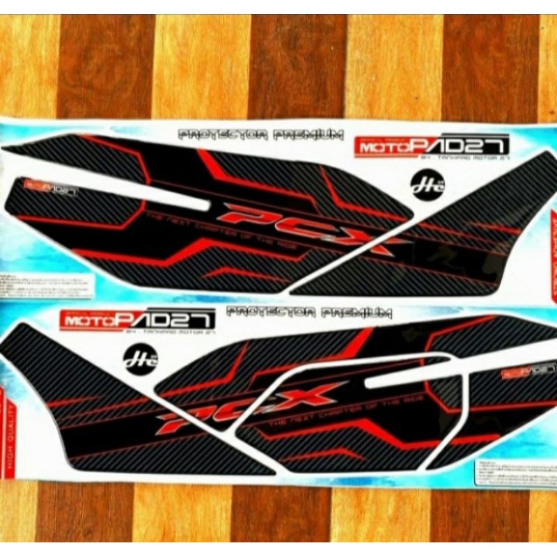 STIKER STICKER RESIN TIMBUL SIDEPAD HONDA ALL NEW PCX 160 PREMIUM