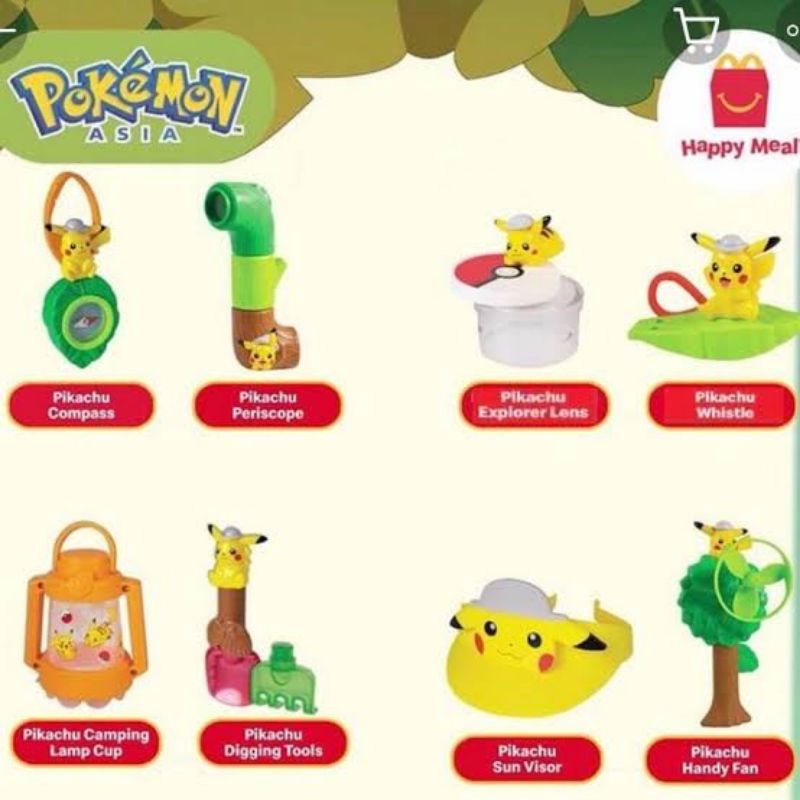 McDonald's Happy Meal Pokemon Asia 2021 Pikachu Explorer
