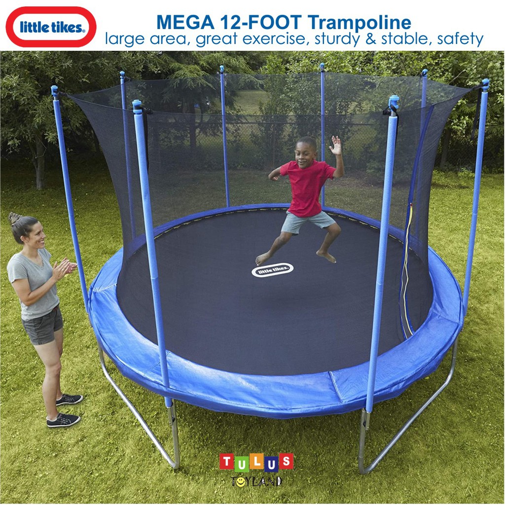 Trampolin Little Tikes Mega 10 Ft 12 Foot 15 Trampoline Net Jaring besar Mainan olahraga bounce anak