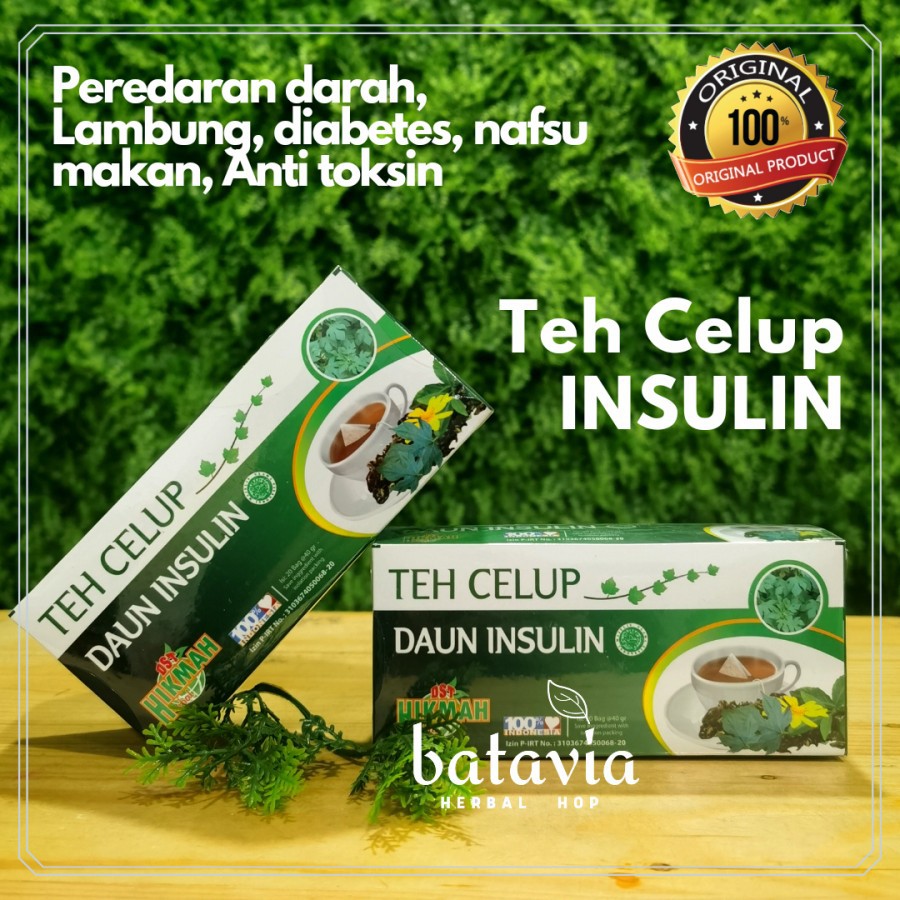 Jual Teh Daun Insulin Hikmah Obat Diabetes Herbal Diabetes Shopee