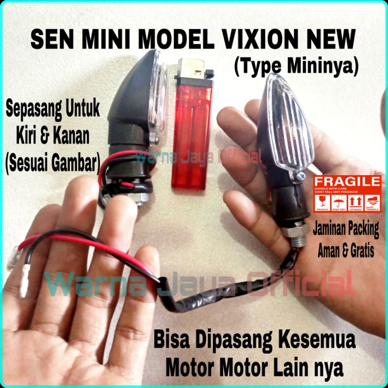 Lampu Sen Sein Mini Kecil Universal Motor Verza Megapro Tiger Revo Scorpio RX King R15 Byson Variasi
