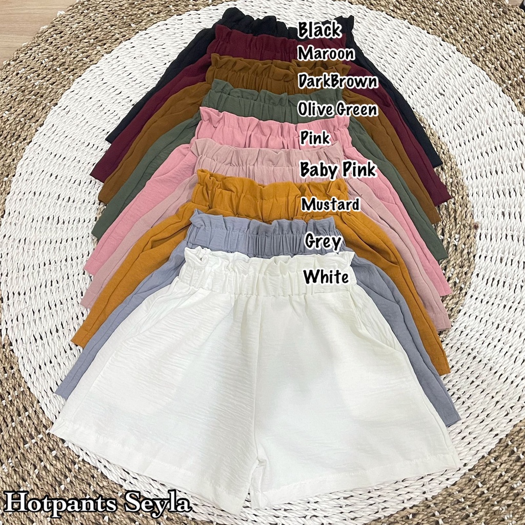 Hotpants Cringkel Wanita /Seyla Pants /Celana Santai Pendek SJJ