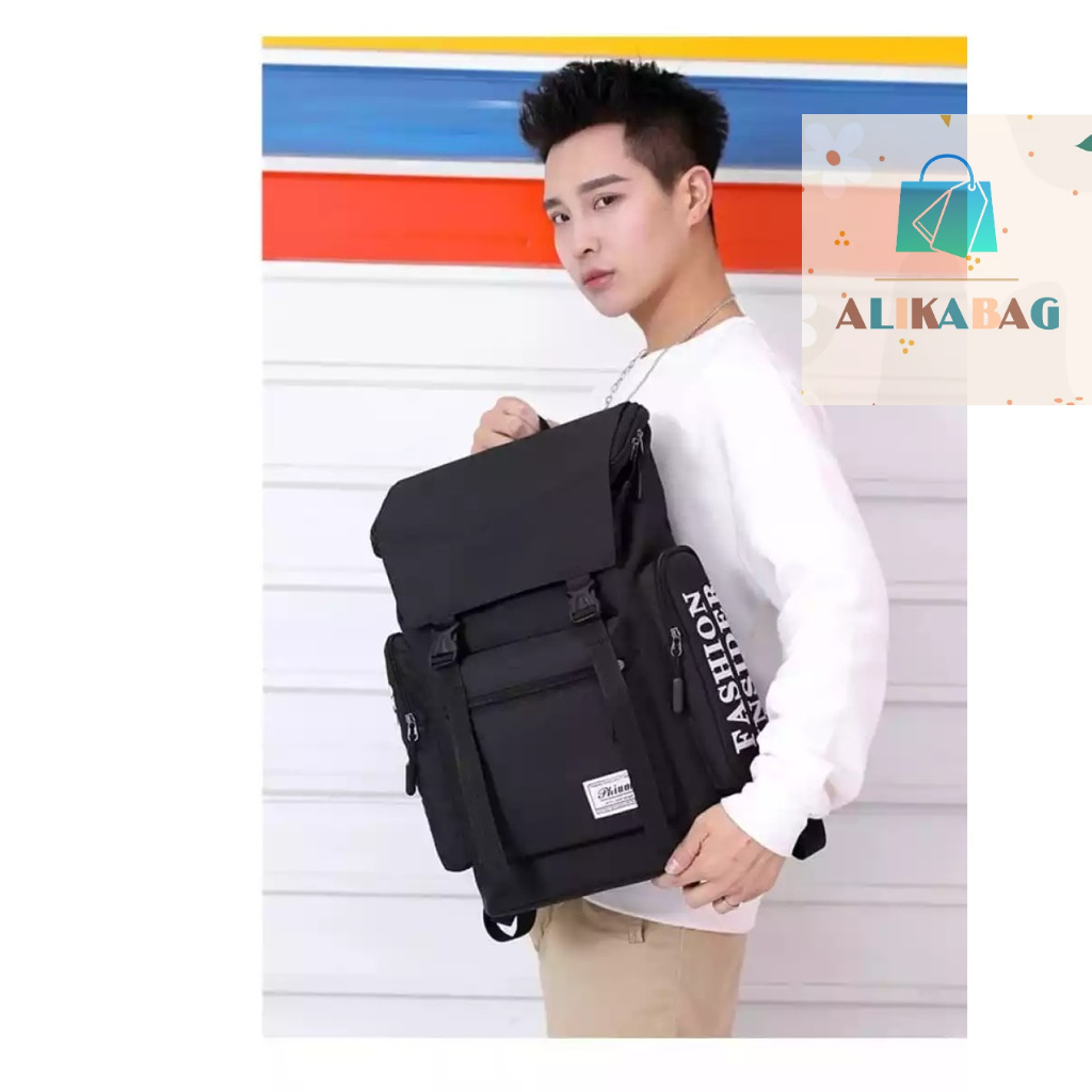 ALIKA BAG - Tas Ransel Pria Desain Casual Fashion Korean Style