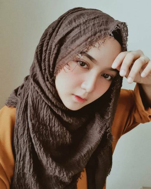 Crinkle Shawl Premium Colour