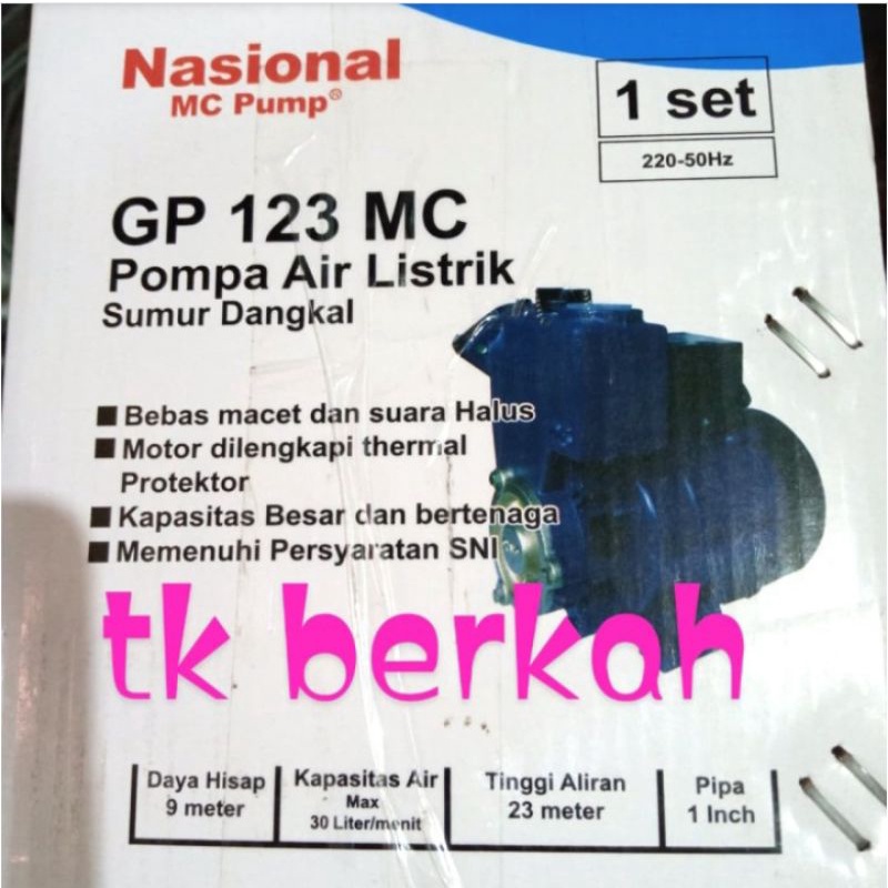 pompa air pompa sumur  nasional GP123