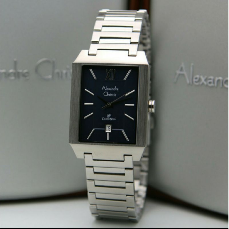alexandre christie 8643 silver blue original Man