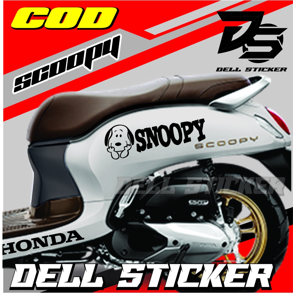 Stiker Scoopy SNOOPY / Cutting Cticker Scoopy / Cutting Striping Scoopy PRESTIGE / ALL SCOOPY