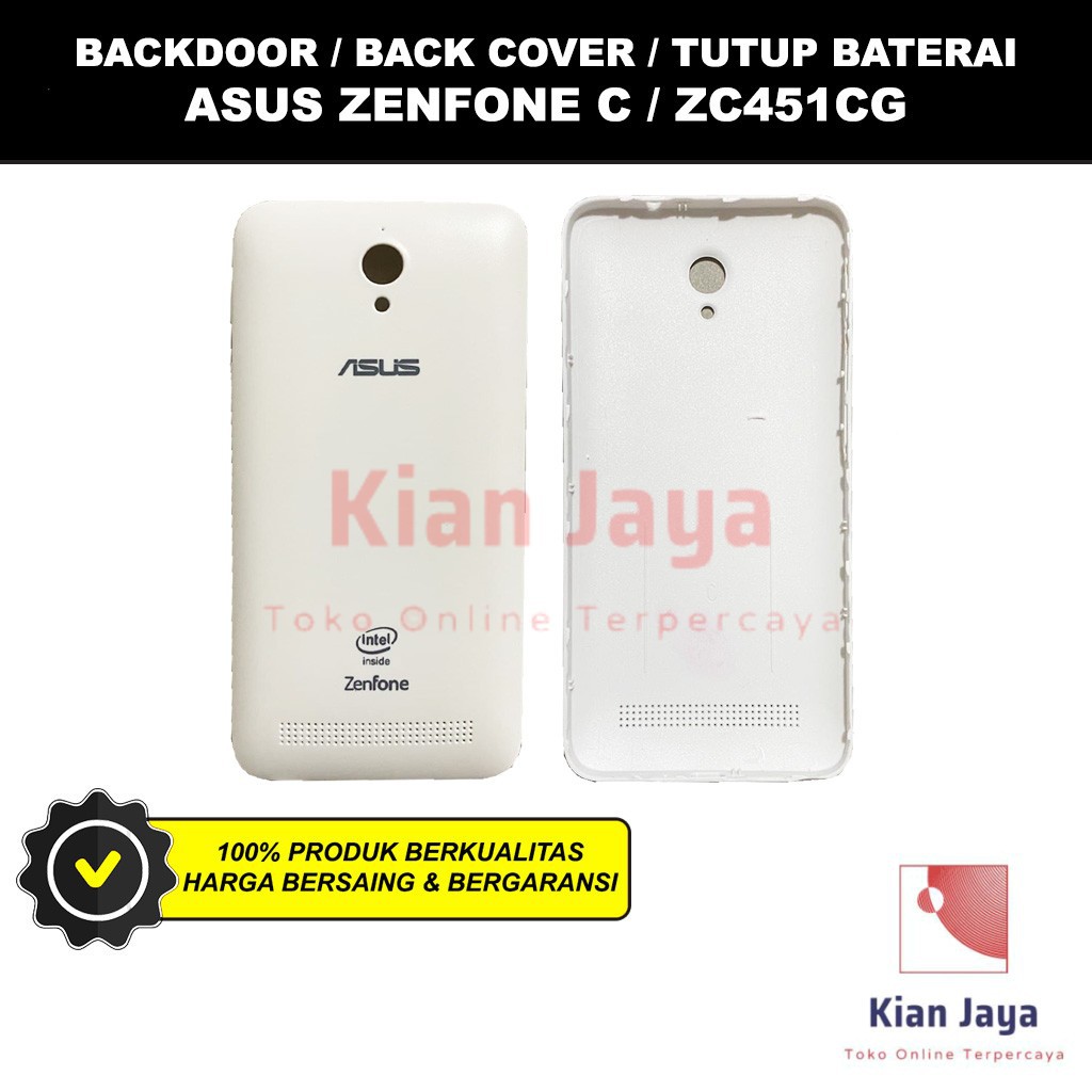 Backdoor Asus Zenfone C ZC451CG Back Cover Tutup Belakang Baterai Cassing Casing Backcase Original