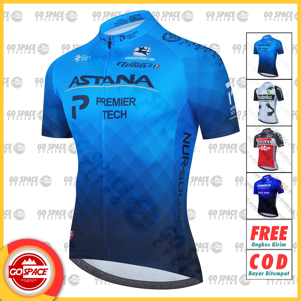 Jersey Sepeda ASTANA Team 2021 RoadBike Pria Wanita Cycling Rb