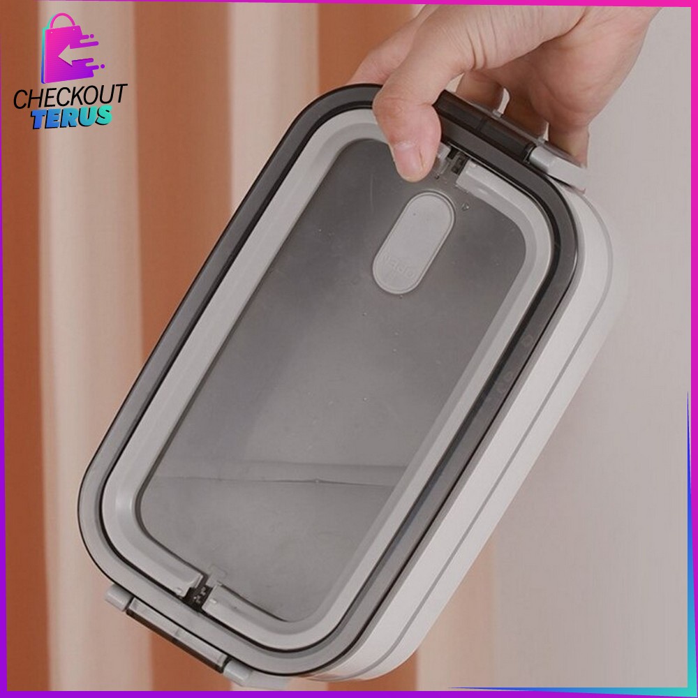 CT C376 Lunch Box Double Layer Tempat Makan 2 Tingkat Kotak Makan Kotak Bekal Bento Box 4 Sekat Rantang Susun Tempat Makanan Susun