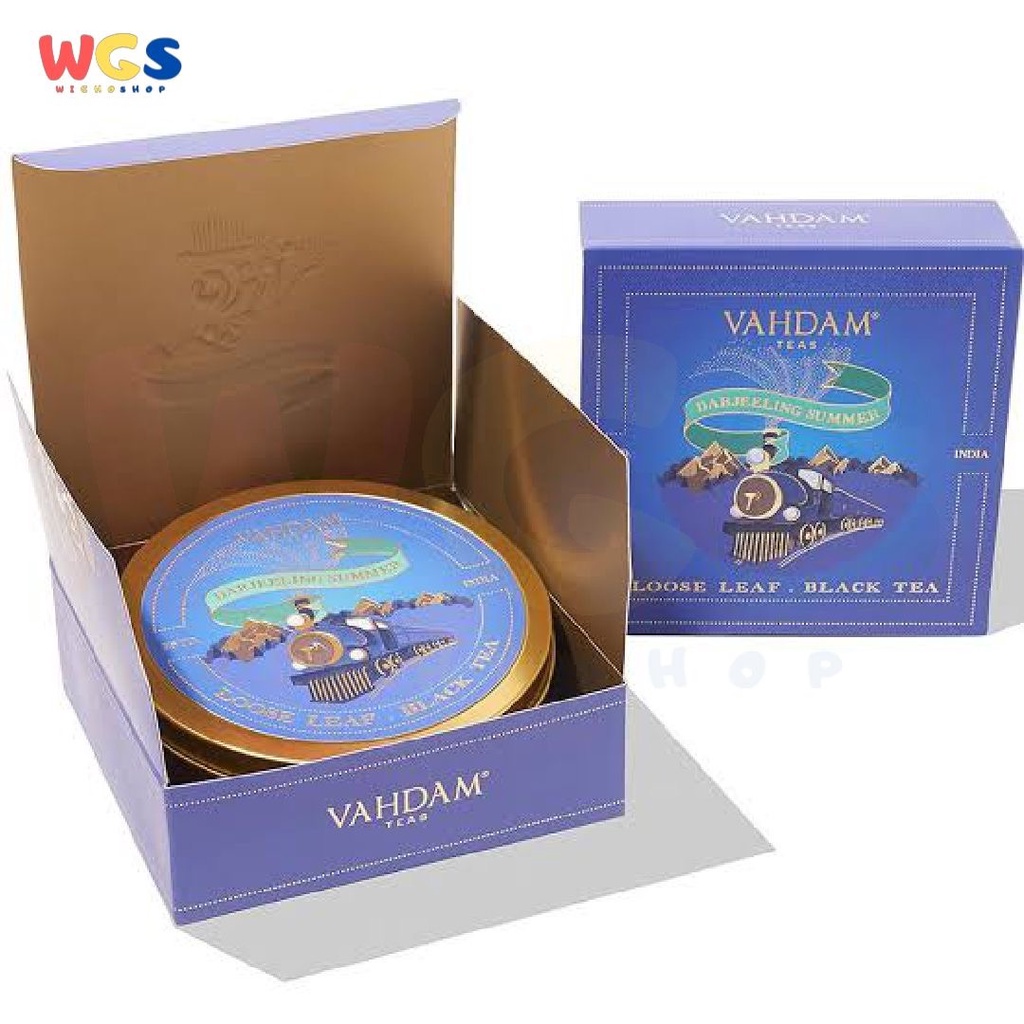 Vahdam Teas Darjeeling Summer Loose Leaf Pure Black Tea Tin 50gr