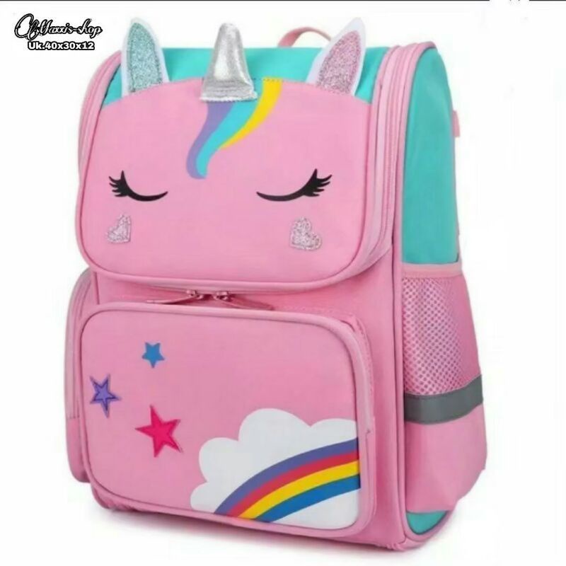 Tas Sekolah Anak Perempuani Sd Backpack Ransel Anak Cewek Unicorn