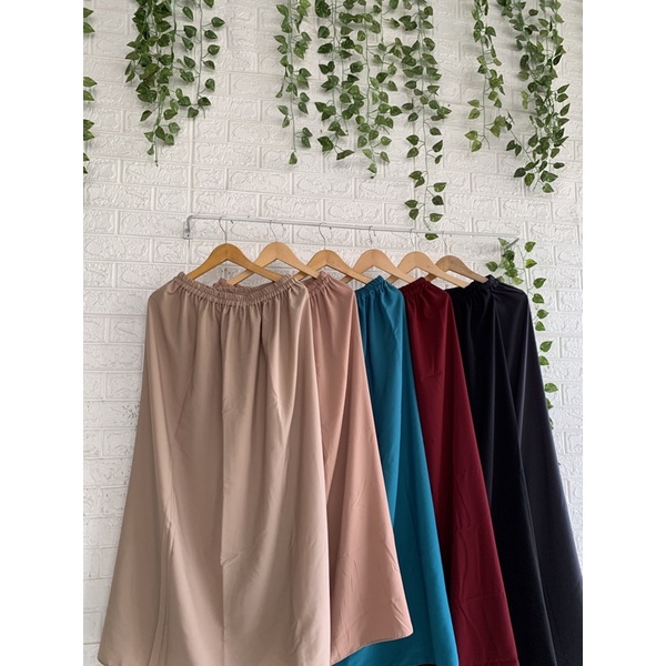 ROK JETBLACK ROK WARNA MUSLIMAH ROK HITAM POLOS GALERIMUSLIMMKS