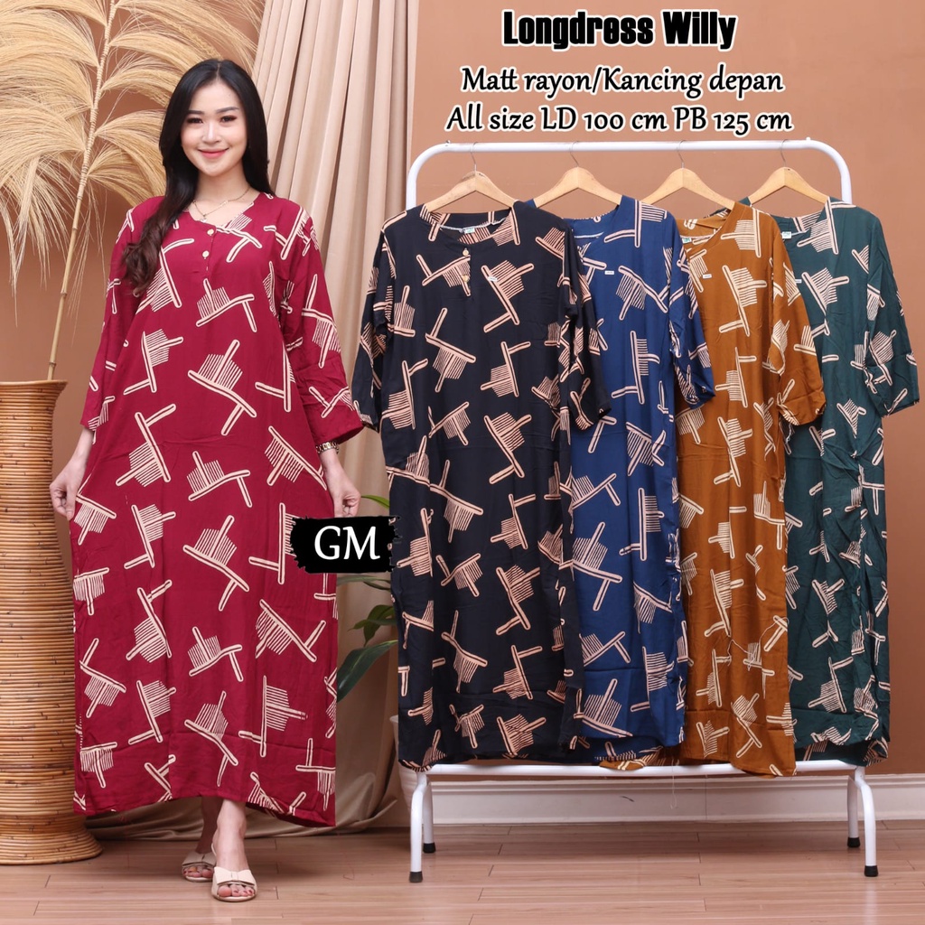 DASTER PANJANG BATIK - BUSUI DADA KANCING - ADEM - HALUS - MURAH - batiknusantara11-LD. Willy