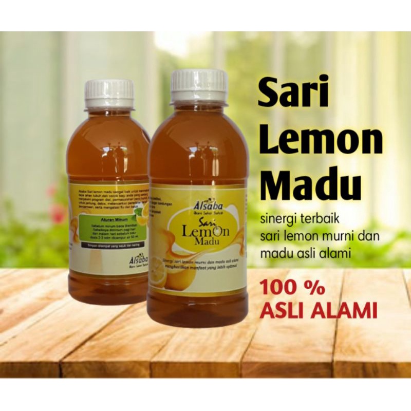 

Sari Lemon + Madu Murni Asli 100% nektar lebah penghisap bunga RANDU