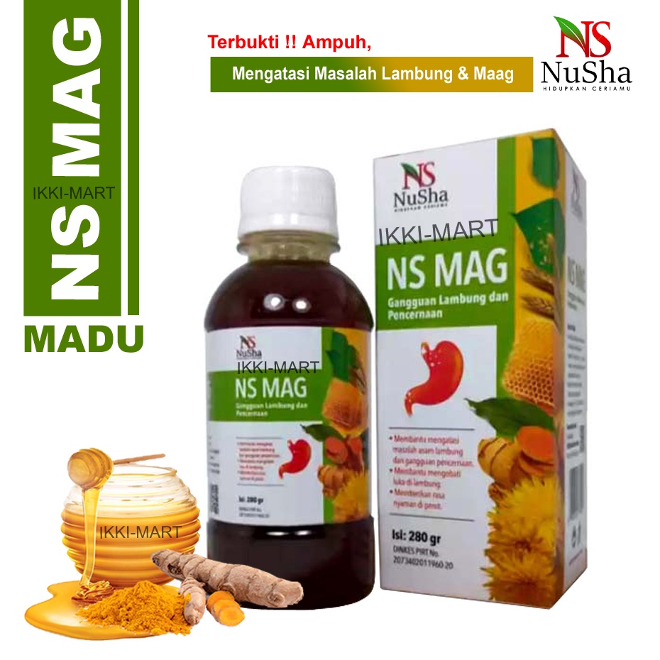 Madu Maag NS MAG (6 in 1) Mengobati Sakit Maag Asam Lambung Gerd Mual Kembung Madu NS MAG 280gram