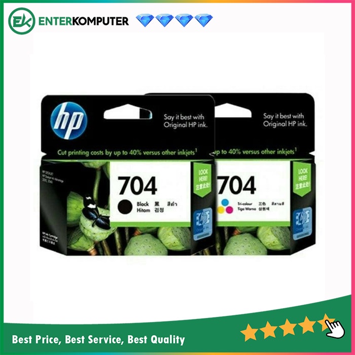 Tinta HP 704 Black / Color For 2060 / k100