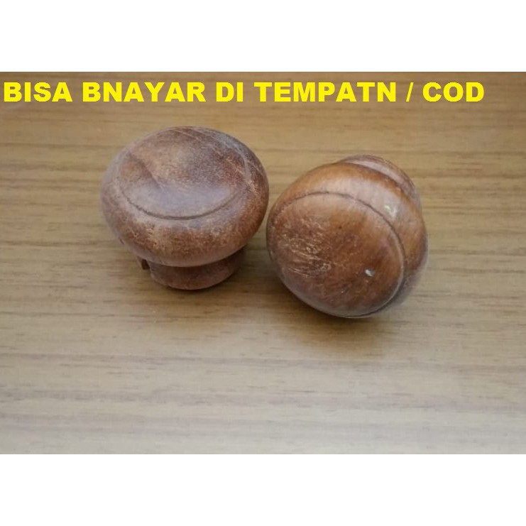 TARIKAN BULAT KAYU KECIL / TARIKAN LACI LEMARI MODEL KAYU BULAT