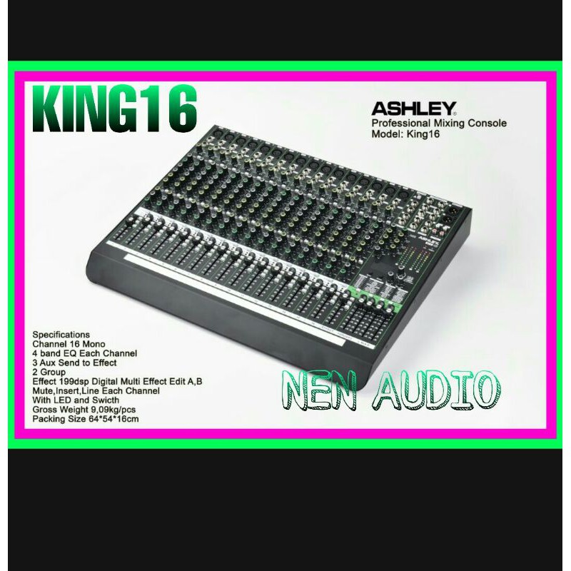 Mixer Ashley King16 Original Ashley Efek Nyesss Bluetooth