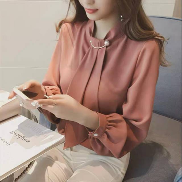 Blouse baby suede bros import bkk hk chn bangkok china