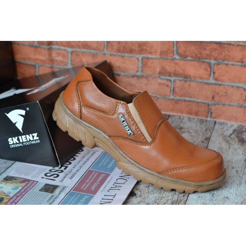 sepatu safety stone asli kulit