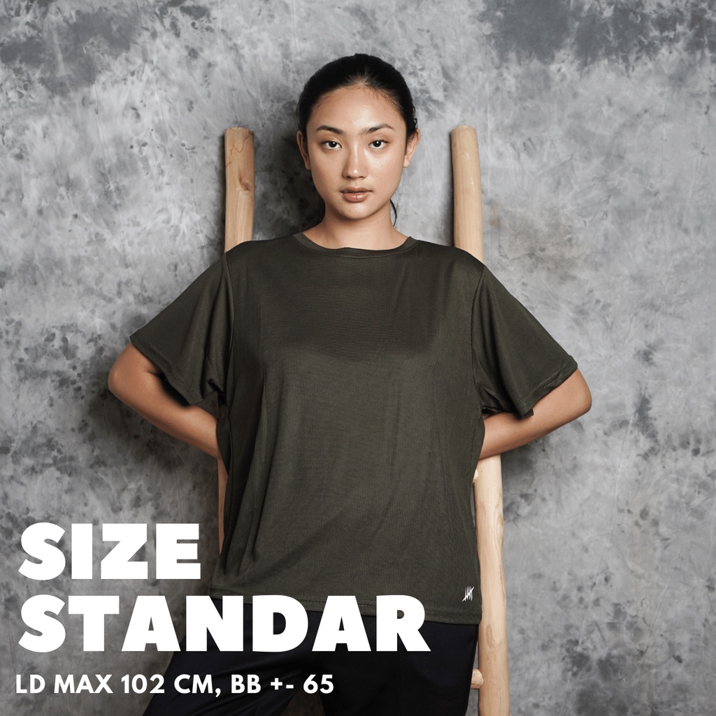 DONSON Sportswear Simple Kaos Olahraga Tshirt Sport Lengan Pendek Kasual Extra Fine Polyester Standar Jumbo