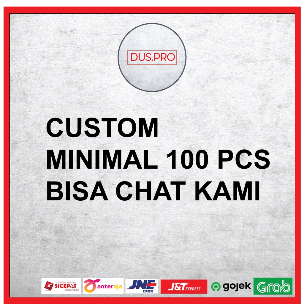 

CUSTOM KARDUS SABLON MINIMAL 100 PCS PRE ORDER