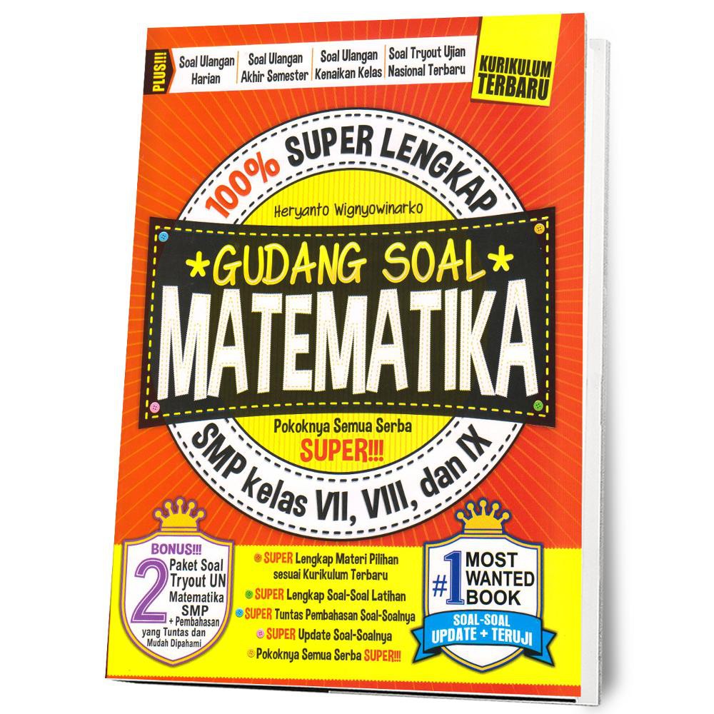 Buku Seru - 100% Super Lengkap Gudang Soal Matematika SMP Kelas VII, VIII, dan IX-0