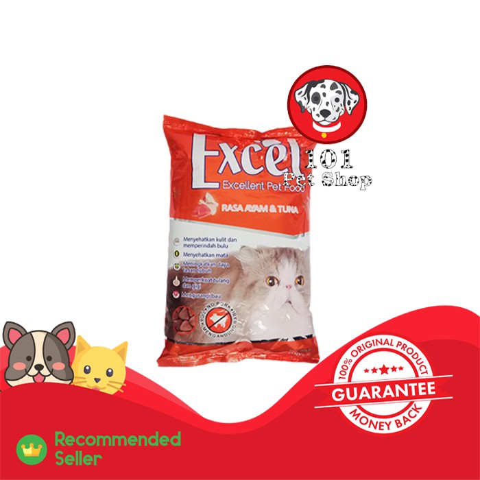 MAKANAN KUCING MURAH EXCEL SEGITIGA 500GR