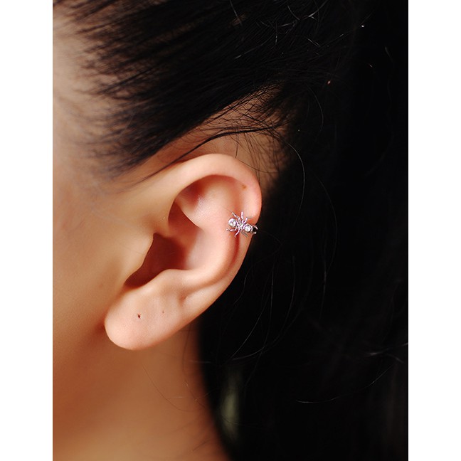 LRC Anting Tusuk Fashion Spider Earrings Open Spider Earrings F89198