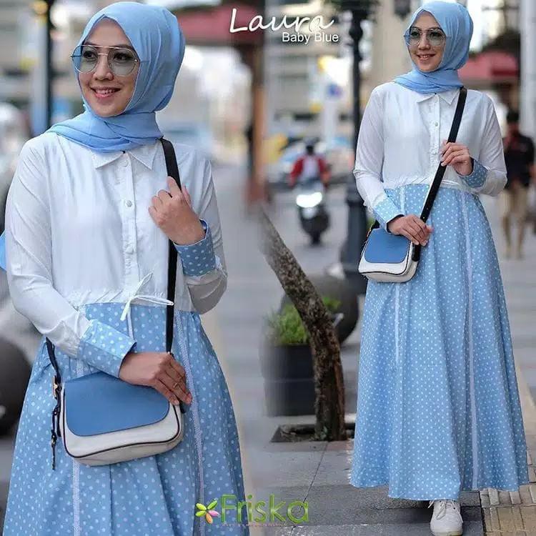 Pakaian wanita Gamis terbaru Laura dress