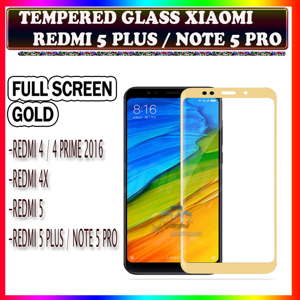 TEMPERED GLASS XIAOMI REDMI 4  REDMI 4 PRIME 2016 XIAOMI REDMI 4X  XIAOMI REDMI 5  XIAOMI REDMI  5 PLUS  XIAOMI REDMI NOTE 5 PRO ANTI GORES KACA TEMPER GLASS