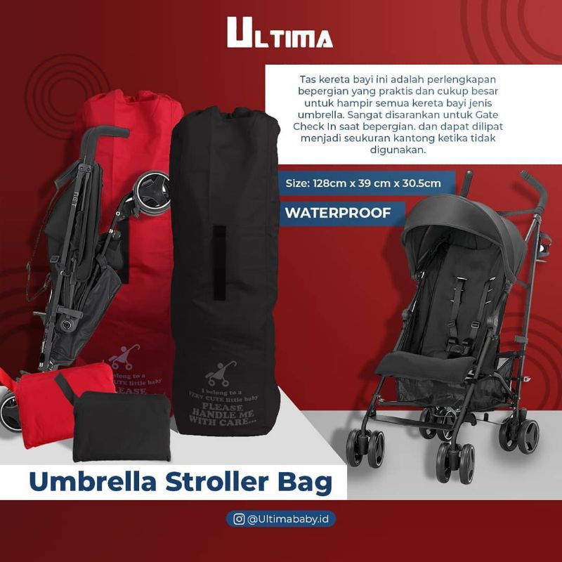 Ultima Stroller Bag For Umbrella Strollers Blue/Red / Tas Stroller