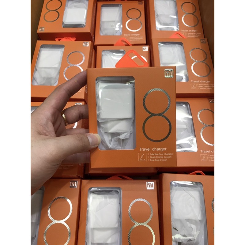 CHARGER TYPE C MI8 18W FAST CHARGING QUALCOMM QUICK CHARGE TRAVEL CHARGER XIAOMl