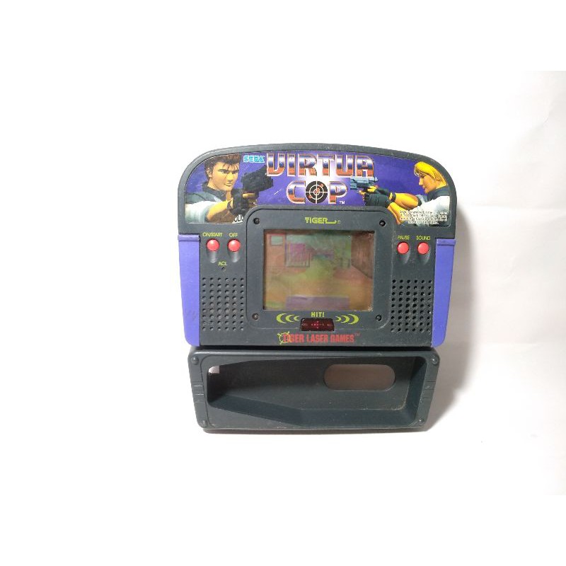 Game Watch Gimbot Gamebot Virtua Cop Tiger Electronics Polisi Jadul Police Rare Sega Toys Classic