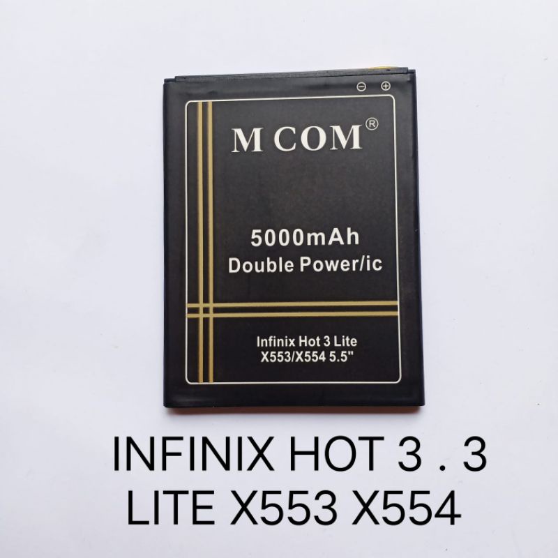 Baterai Infinix Hot 3 hot3 . Hot 3S . Hot 3 Lite . Hot 3 Max . X553 X554 BL30LX batre Batteray