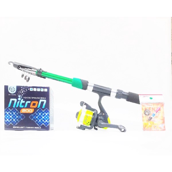 SET PANCING REEL NITRON/ AUDREY 200 COLOURFULL + JORAN ANTENA JAPAN EXTRO / MEZZA 150 FREE SET KAIL