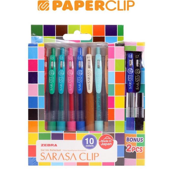 

BALLPOINT ZEBRA SARASA CLIP SET 10C ---Terbaru---