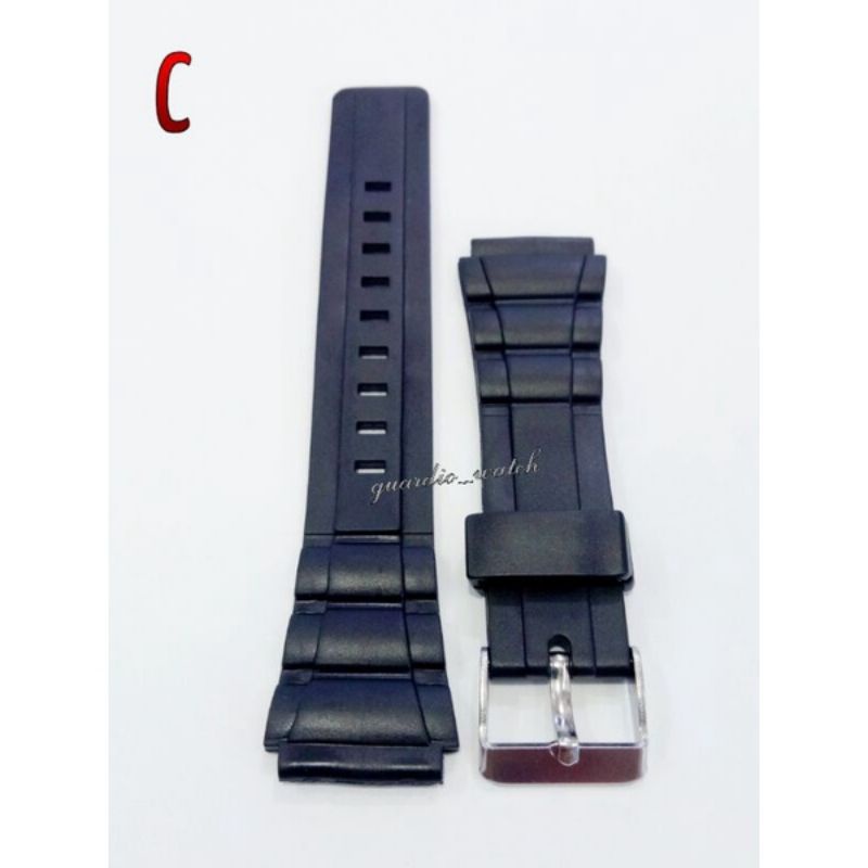 Strap tali 20mm karet rubber alternatif jam Tangan Q&amp;Q DLL..