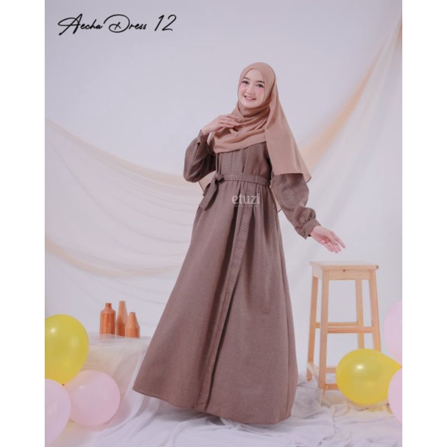 GAMIS DRESS BUSUI CASUAL AECHA BY ETUZI HIJAB