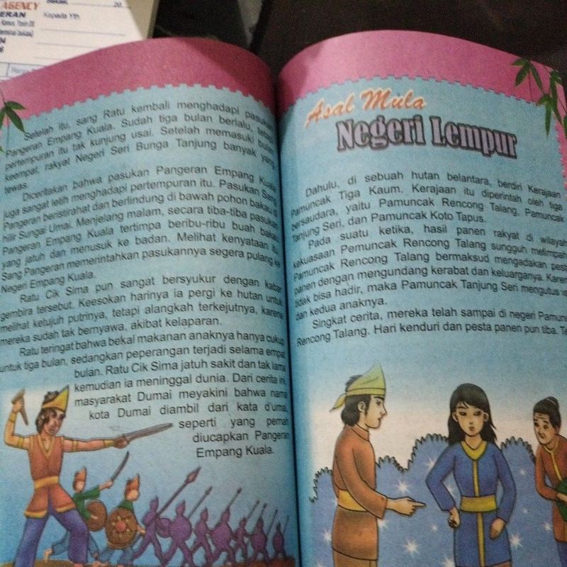 Buku asal mula Danau Toba(15×25cm)